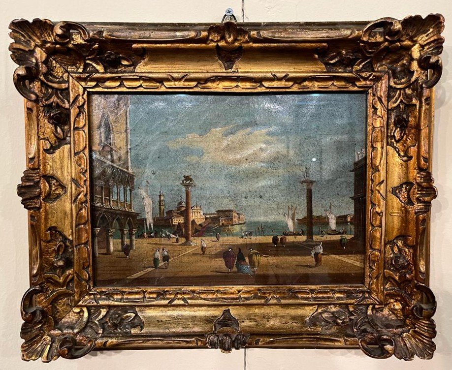 Venise, Huile Sur Toile, Signée Zanetti.-photo-2