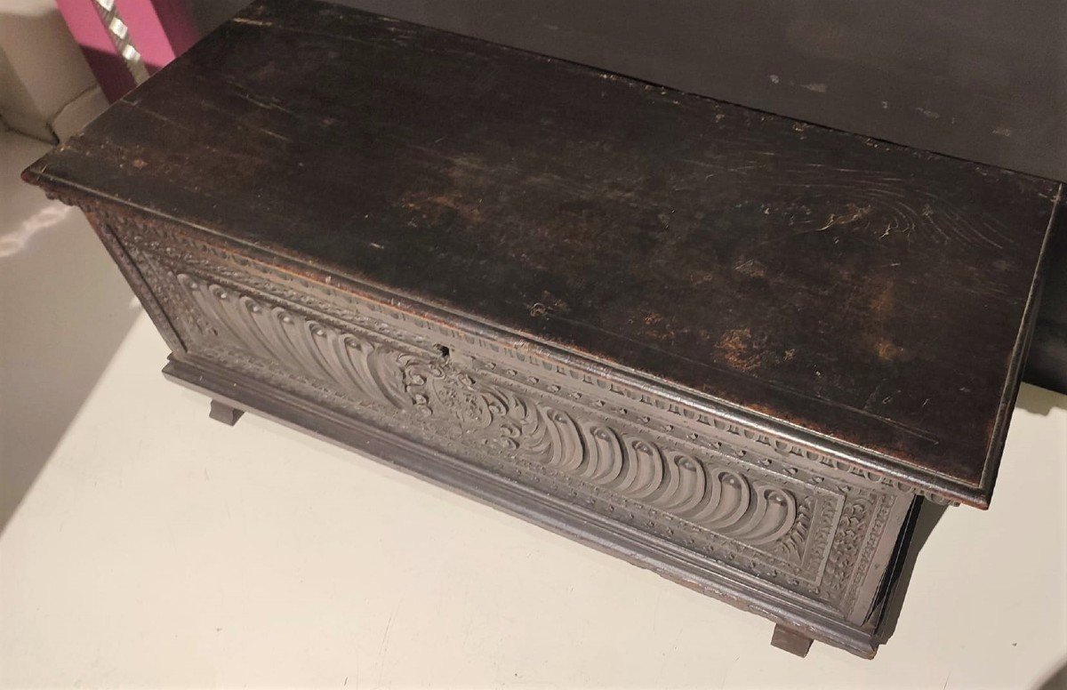 Richly Carved Sixteenth-century Lombard-venetian Chest.-photo-3
