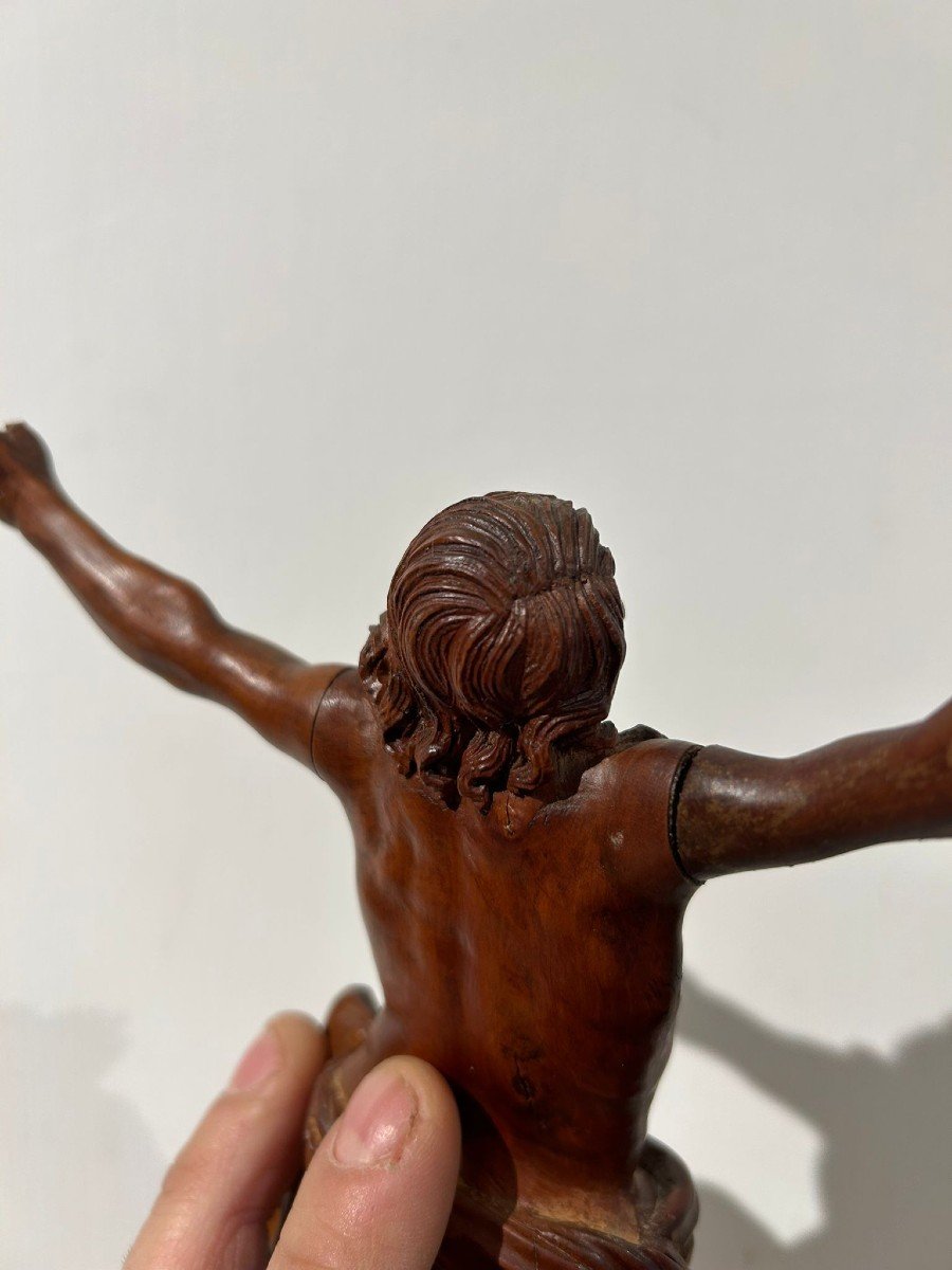 Christ In Boxwood From The 18th Century.-photo-4