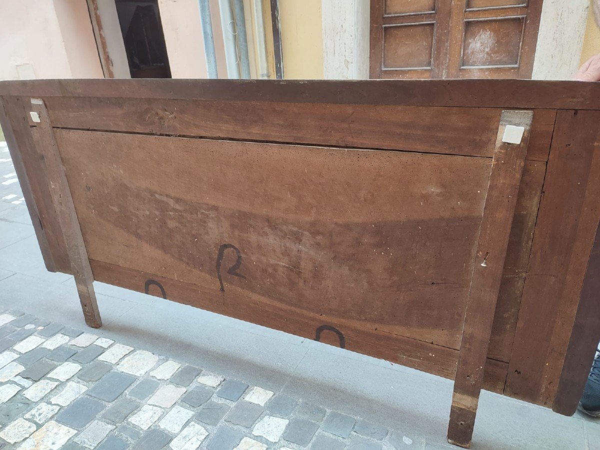 Sienese Bench From The 16th Century Still In Its First Patina. 190cm-photo-5