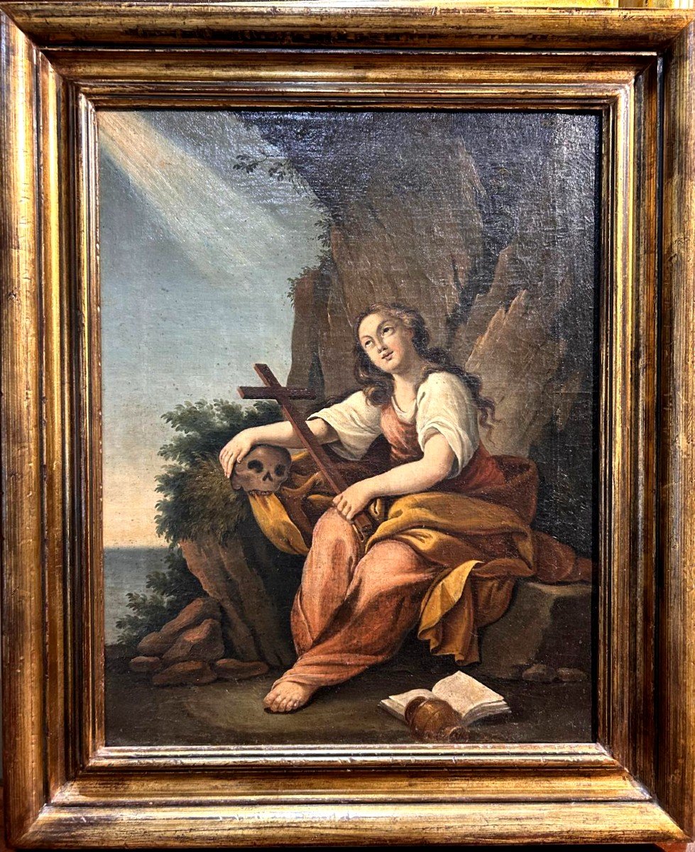 Oil On Canvas Representing Madeleine In Ecstasy From The Early 18th Century.