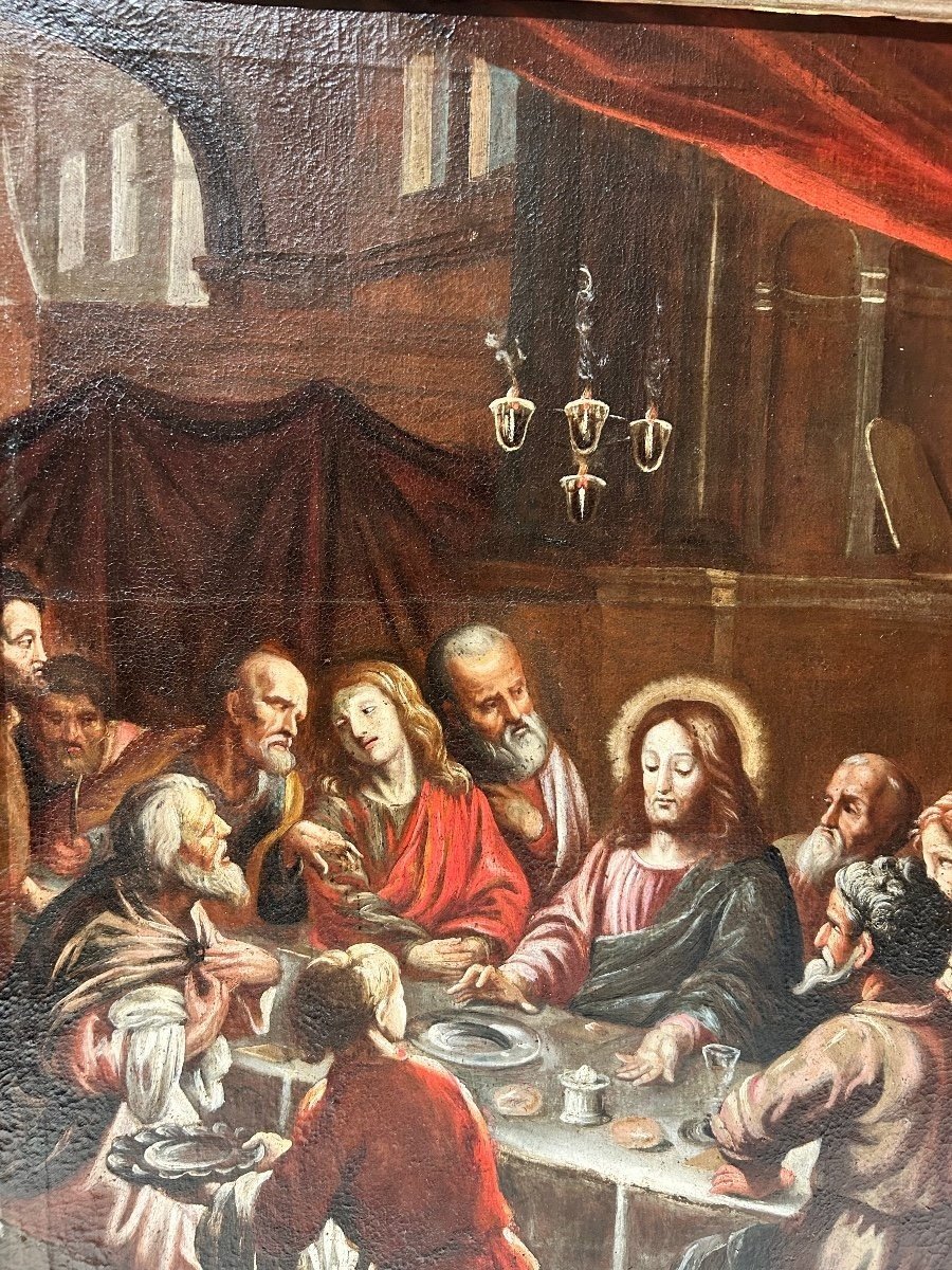 "last Supper", 17th Century Bassano School.-photo-3