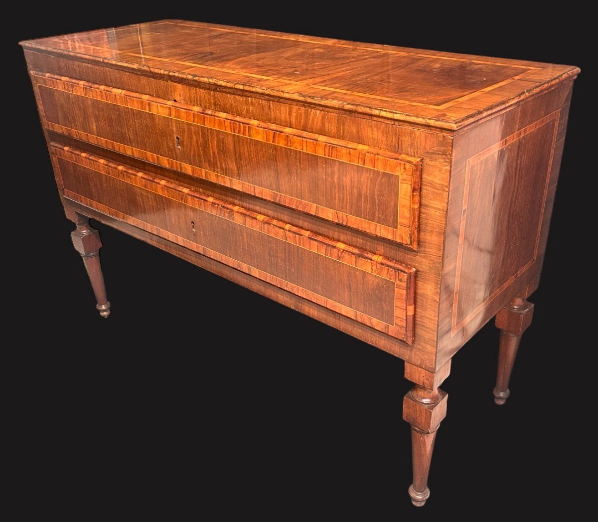   Antique Louis XVI Chest With Two Drawers-photo-3