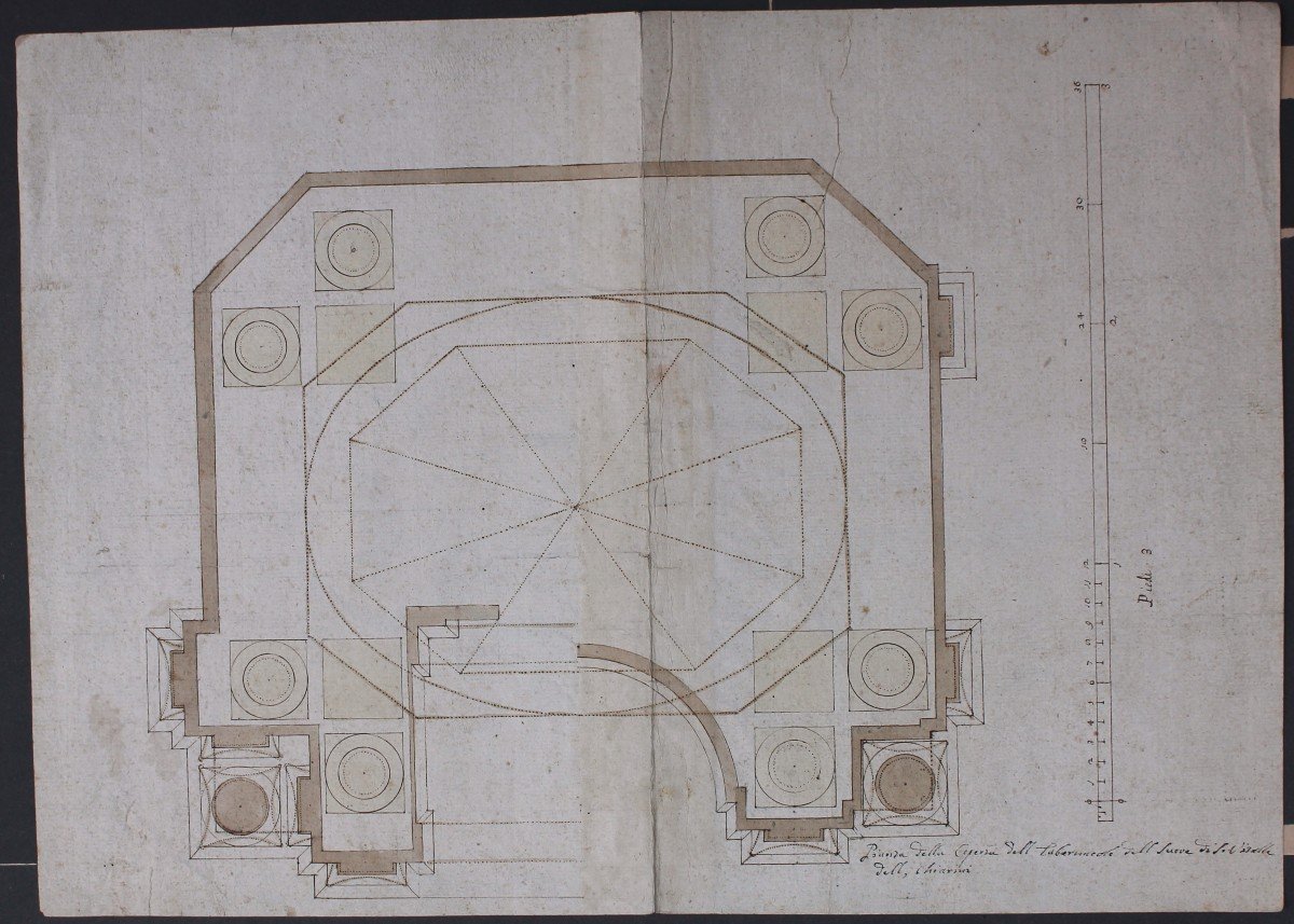 Marcantonio Chiarini Architecture Dessin Bologne Projet Eglise 