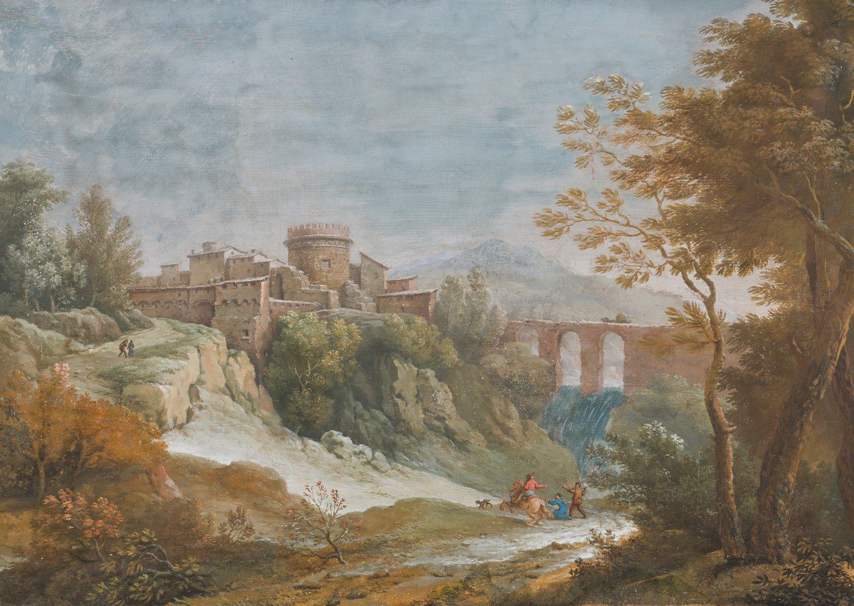 Giacomo Savini - Paysage - Bologne - XIXe Siècle