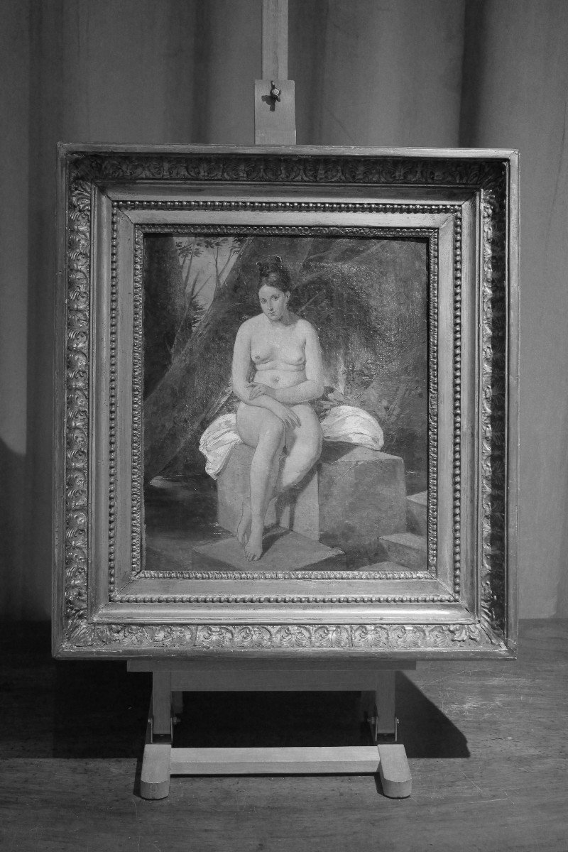 Filippo Marsigli - Neoclassical - Naples - Study, Academic Nude - XIX Century - Signed And Dated-photo-4