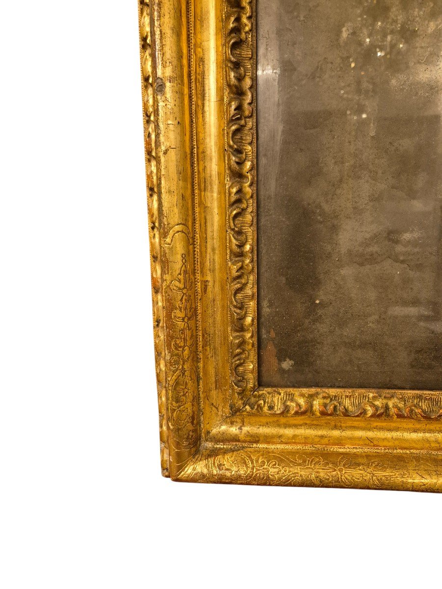 Rococo Mirror , Gilden Wood , Venice XVIIIth Century-photo-4