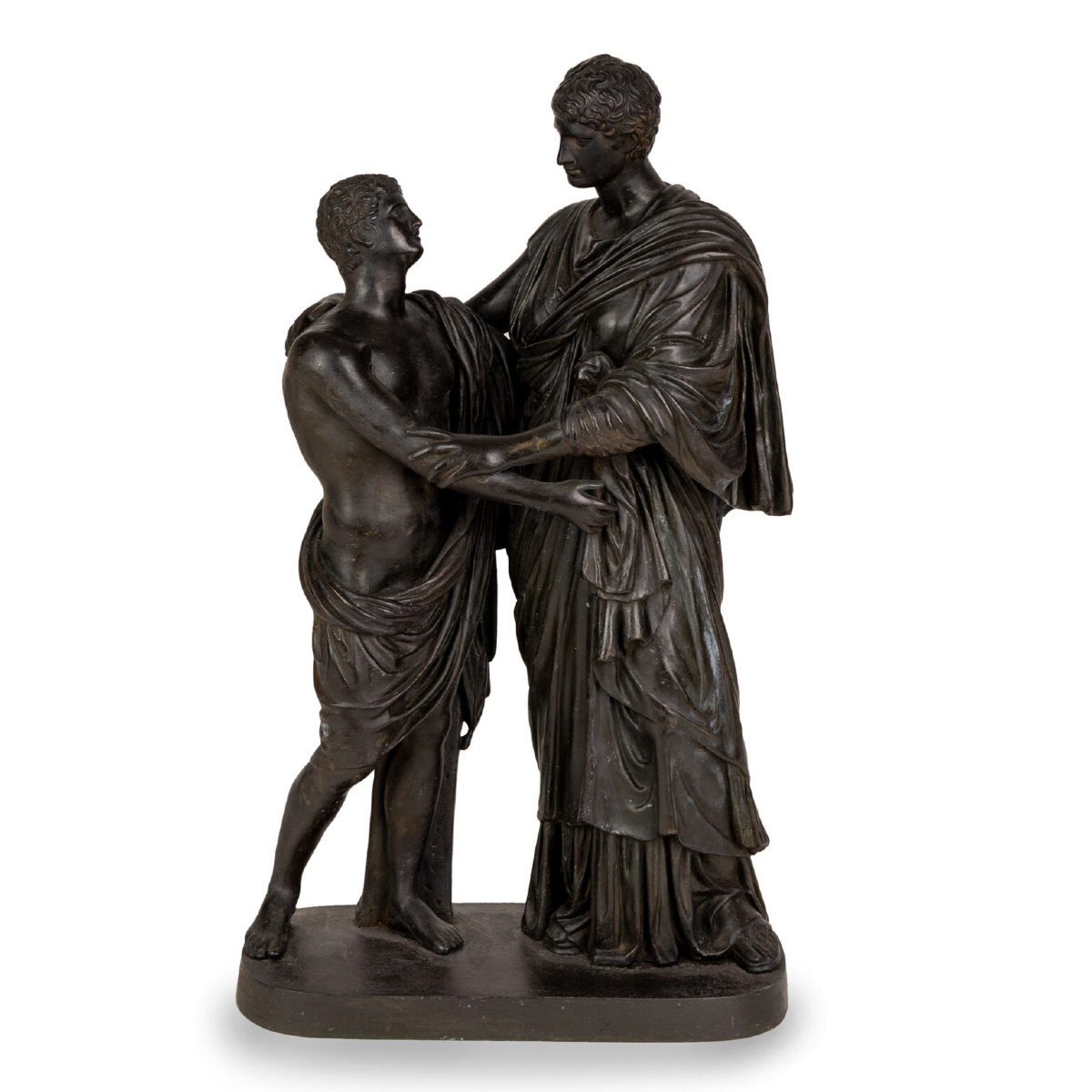 Orestes And Electra, Bronze Rome  XIXth Century Grandtour 