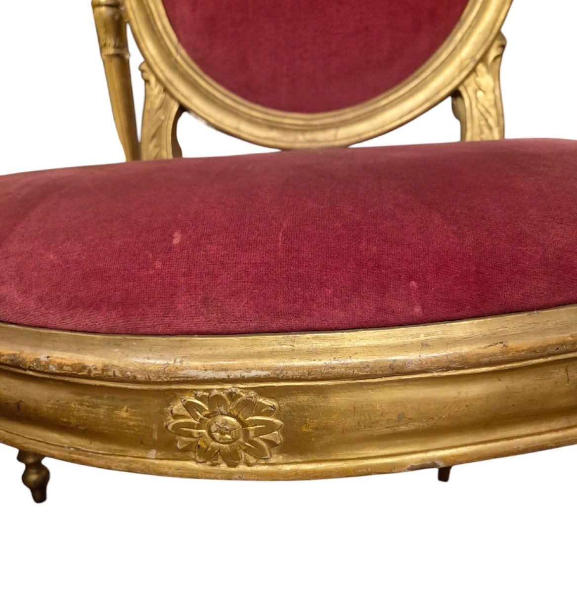 Fauteuils Louis XVI, Bois Doré Rome XVIIIème Siècle -photo-1