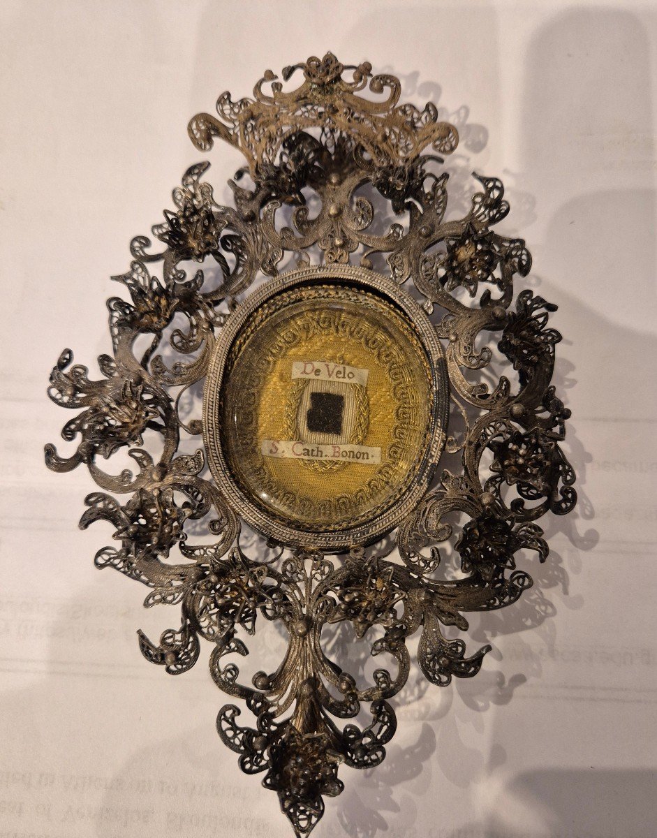 Silver Filigree Reliquary XVIII Century