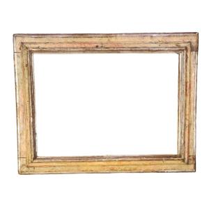 Frame Decorated With Faux Marble Italy XVIIIth Century