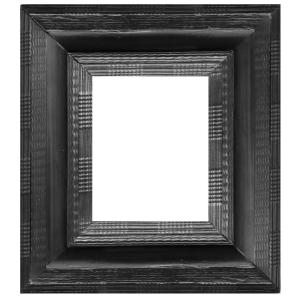 Black Frame, Painted Wood , Flanders Or Italy XVIIIth Century