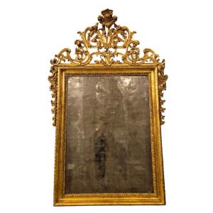  Miroir Rococo, Bois Doré , Venice XVIIIème Siècle 