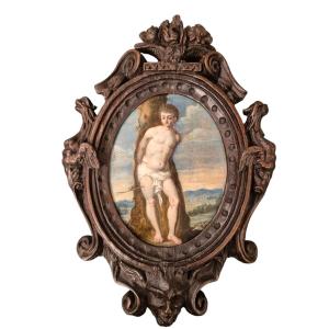 Saint Sebastian, Tableau, Italie (?) XVIIème Siècle 