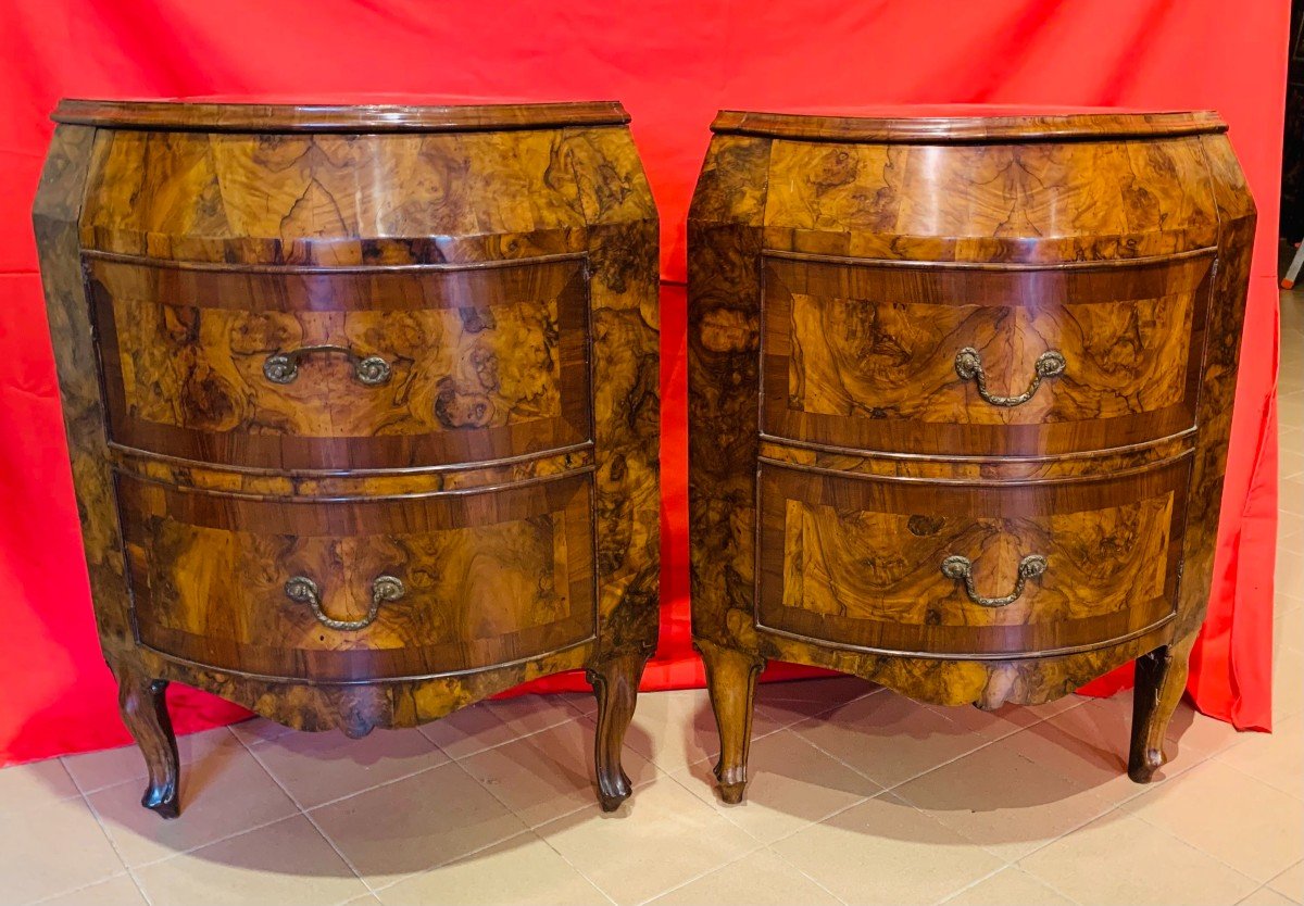 Pair Of Louis XV Venetian Corner Cupboards 