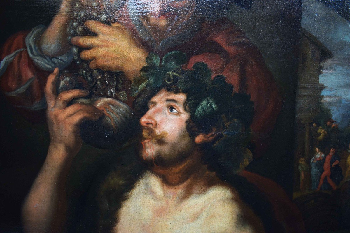 Workshop Of Joachim Von Sandrart Allegory Of The Month Of October In The Guise Of Bacchus-photo-2