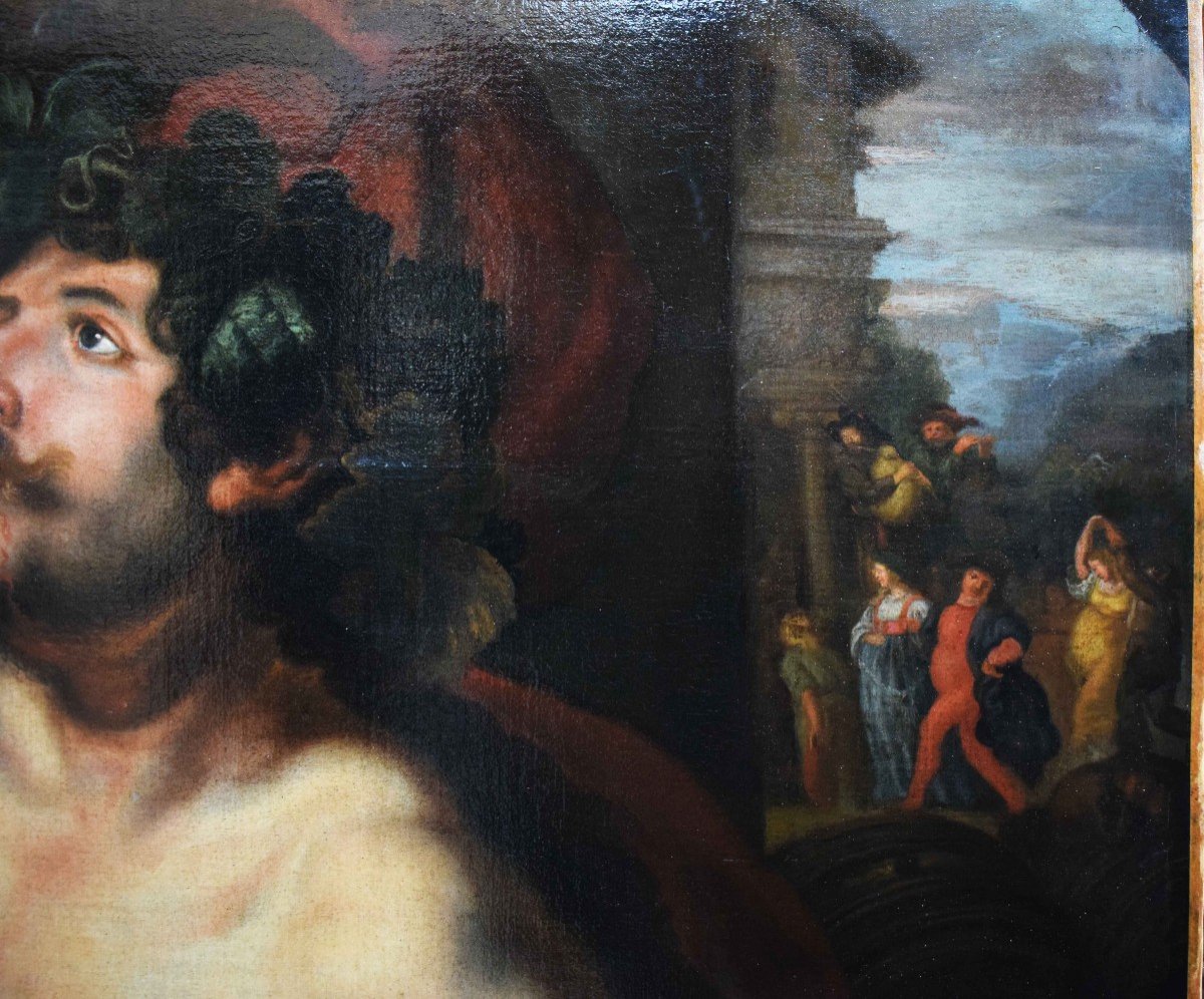 Workshop Of Joachim Von Sandrart Allegory Of The Month Of October In The Guise Of Bacchus-photo-4