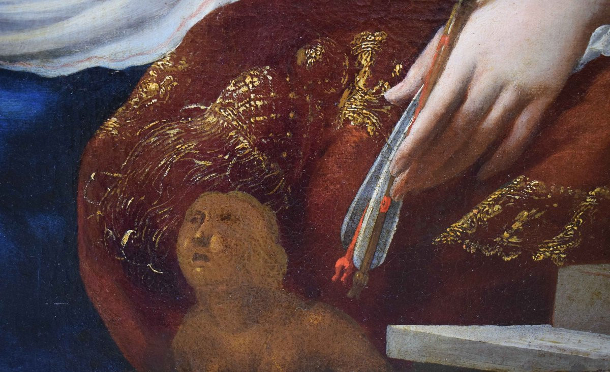 Lorenzo Greuter (Rome, 1620 – 1668) Portrait d'Une Dame En Robe Orientale Huile Sur Toile-photo-5
