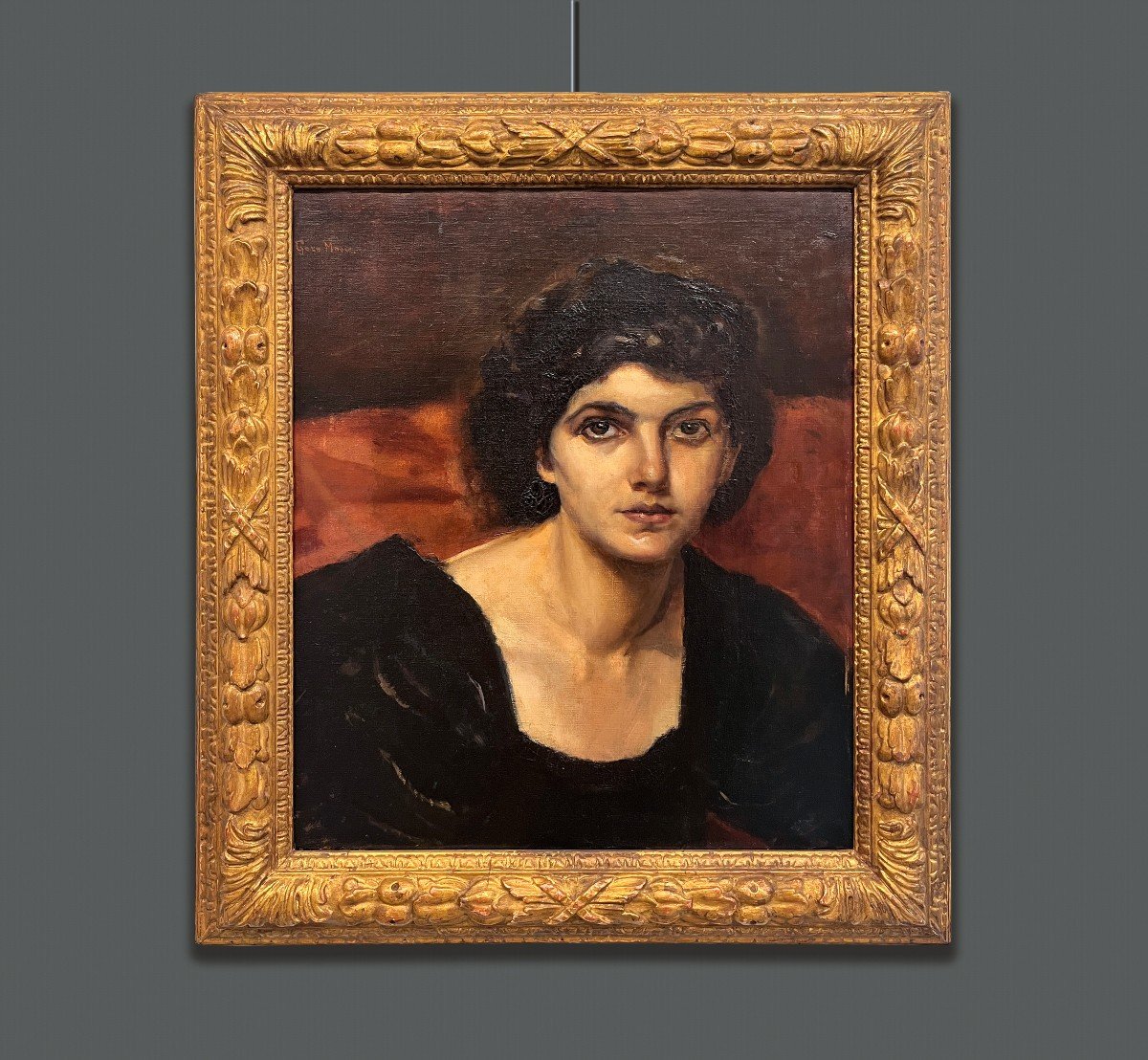 Hungarian School, 20th Century, Signed Géza Moser, Portrait