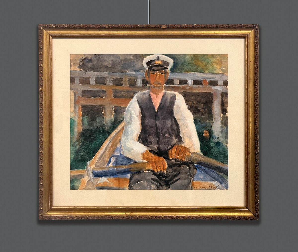 North School, Signature Illegible Sailor, 1935