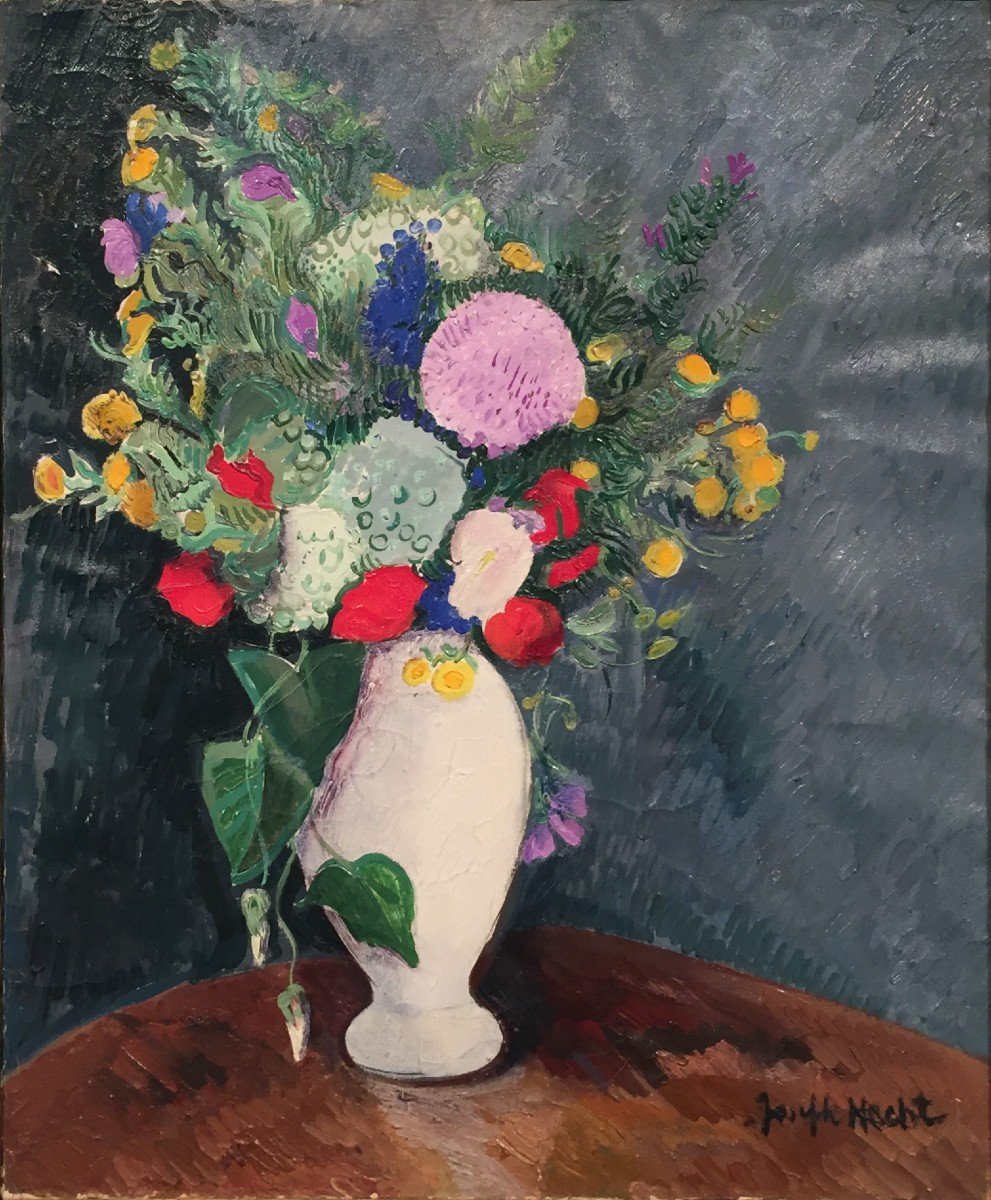 Joseph Hecht (1891-1951), Still Life Of Flowers-photo-2