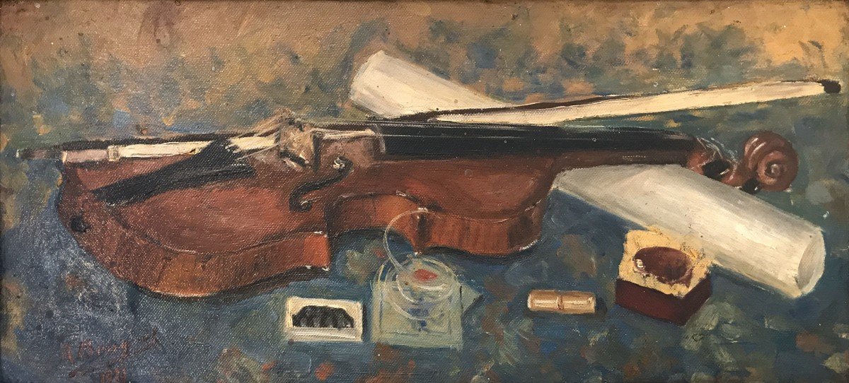 Raymonde Bouquet-gallien (1909-?) The Violin, Paris, 1931-photo-2