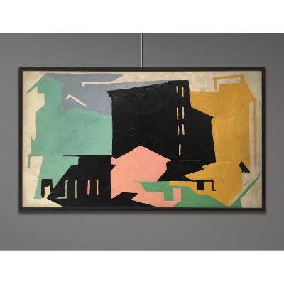 Arturo Peyrot (1908-1993) Composition, Urban Landscape