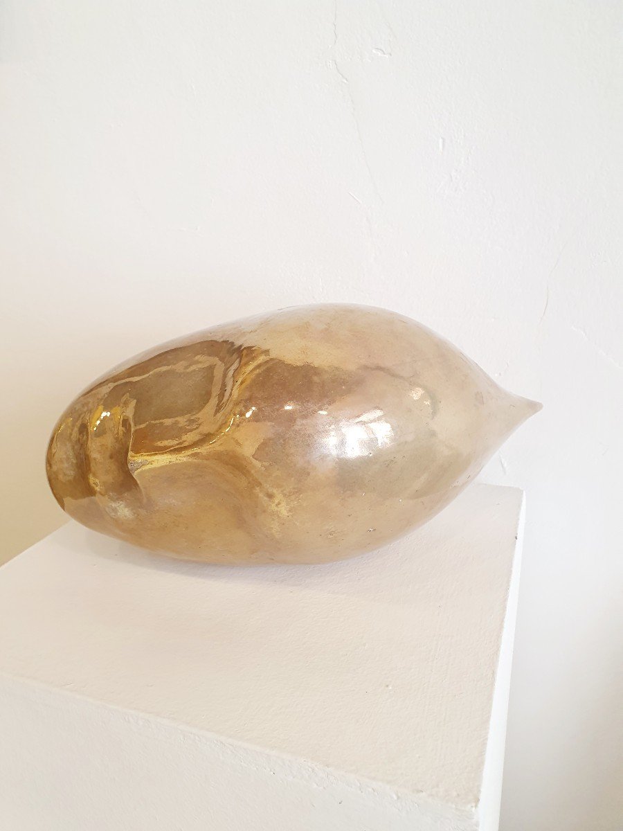 Ceramic Head, Second Half Of The 20th Century.-photo-2