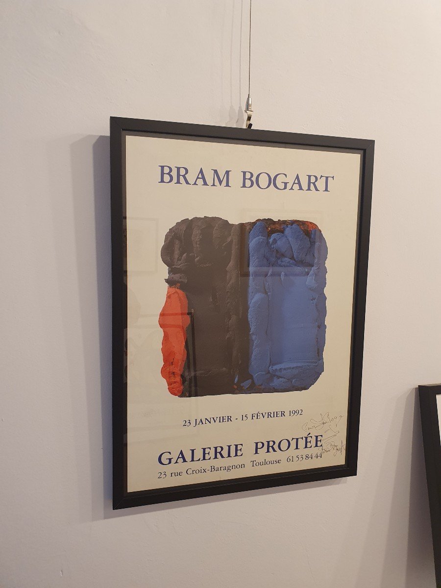 Affiche  Bram Bogart Signée-photo-2