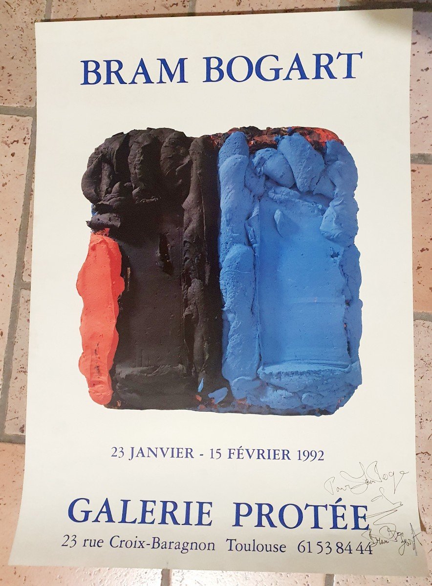 Affiche  Bram Bogart Signée