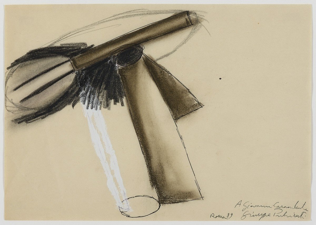 Giuseppe Pulvirenti (syracuse, 1956) - Dessin Sur Papier Signé Et Daté