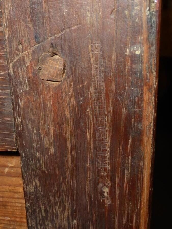 Inlay Chest Of Drawers,with Cups Of Musical Instruments,three Drawers,with Gilded Bronzes. 18th-photo-3