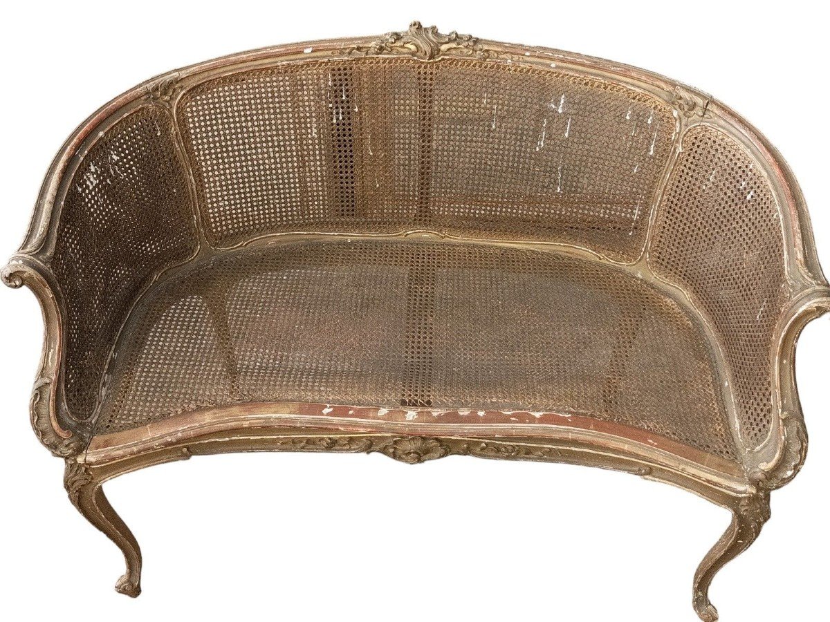 Louis XV Bench, 18th Century-photo-1