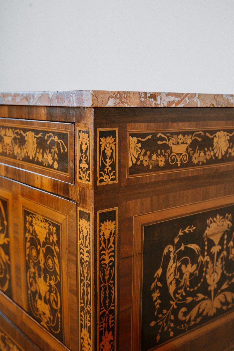 Pair Of Italians Chests Of Drawers Of Louis XVI Period-photo-2