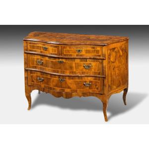 Venetian Dresser Shaped On The Front And Sides