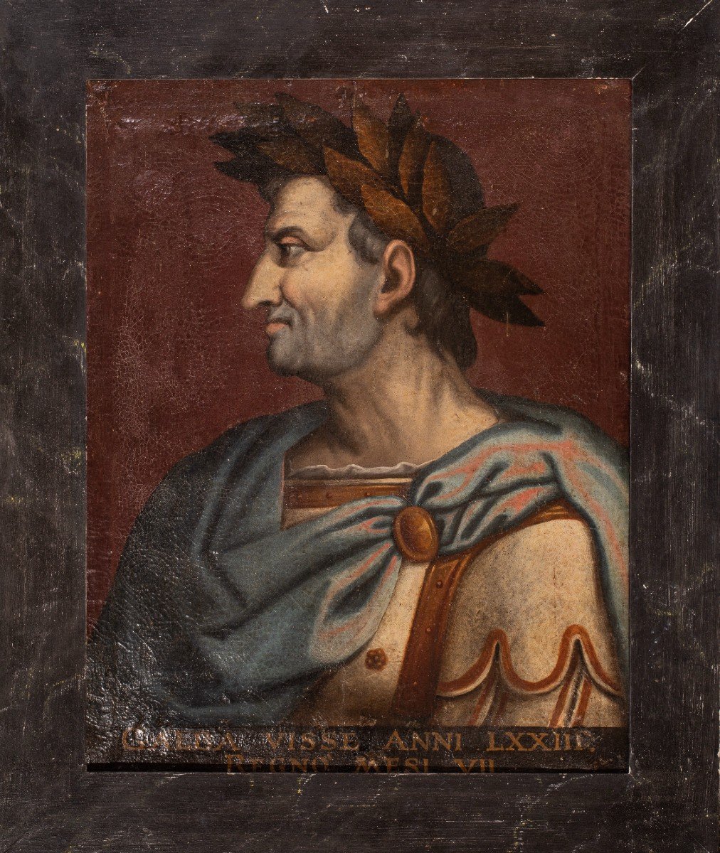 Très Rate Serie De 10 Portrait d'Empereurs Romains Du XVIIIe-photo-5