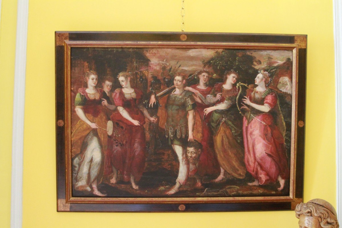  Le Triomphe Du Roi David - Ecole Flamande, Vers 1560 - Atelier De Martin De Vos