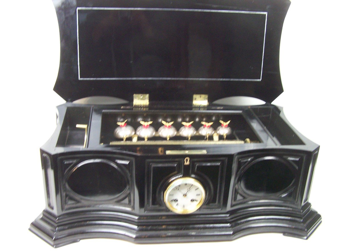 Ba Bremond Music Box With Clock And Bells