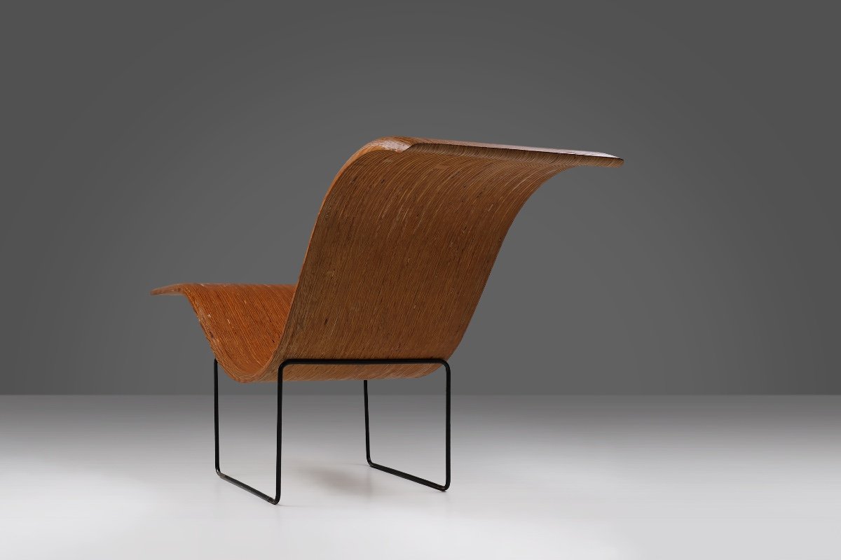 Mid-century Stack-laminated Lounge Chair By Tiller Lesser, Germany, 1990s-photo-1