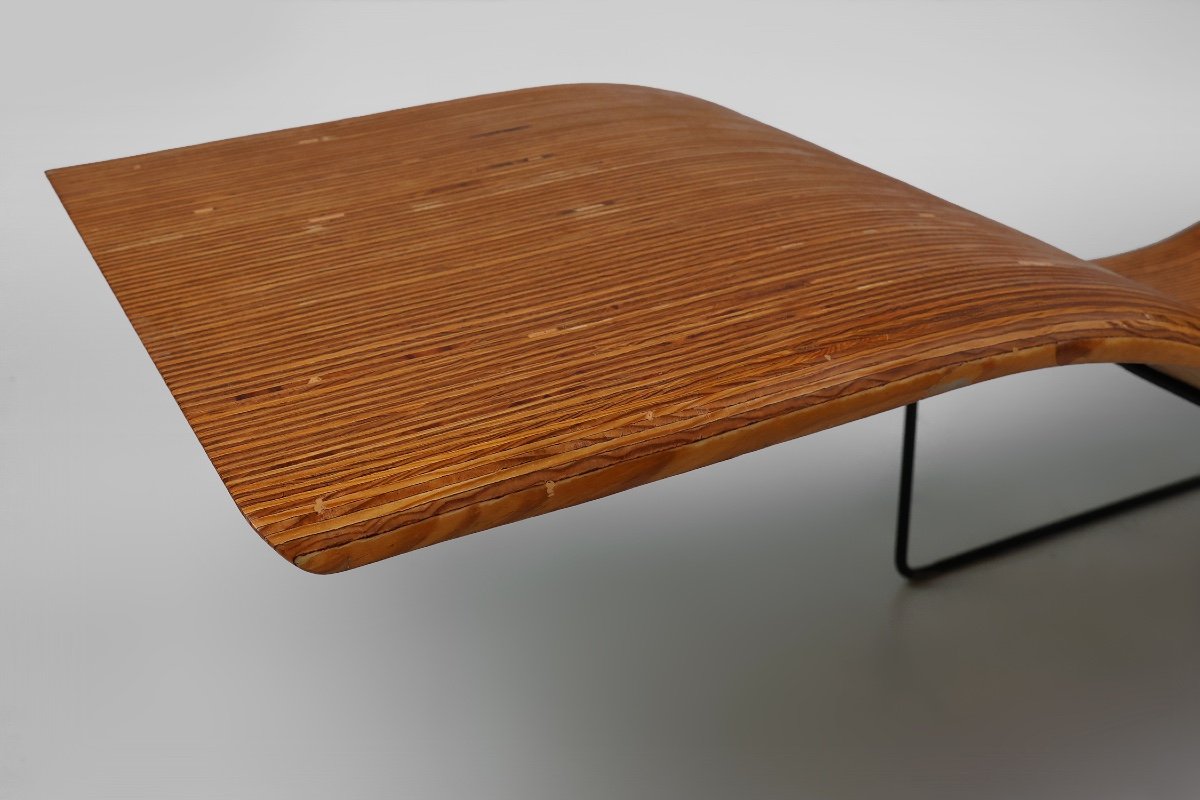 Mid-century Stack-laminated Lounge Chair By Tiller Lesser, Germany, 1990s-photo-2