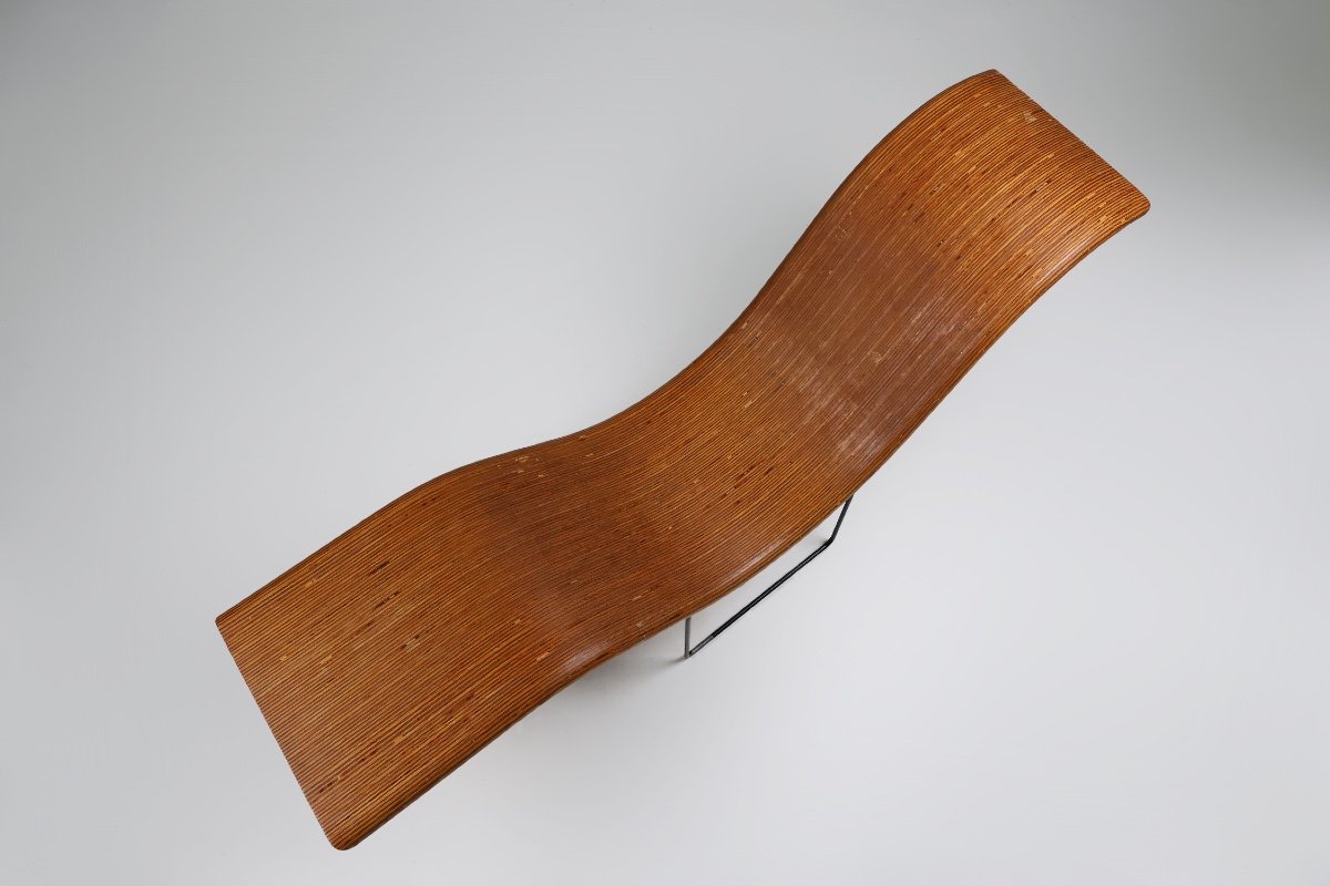 Mid-century Stack-laminated Lounge Chair By Tiller Lesser, Germany, 1990s-photo-7