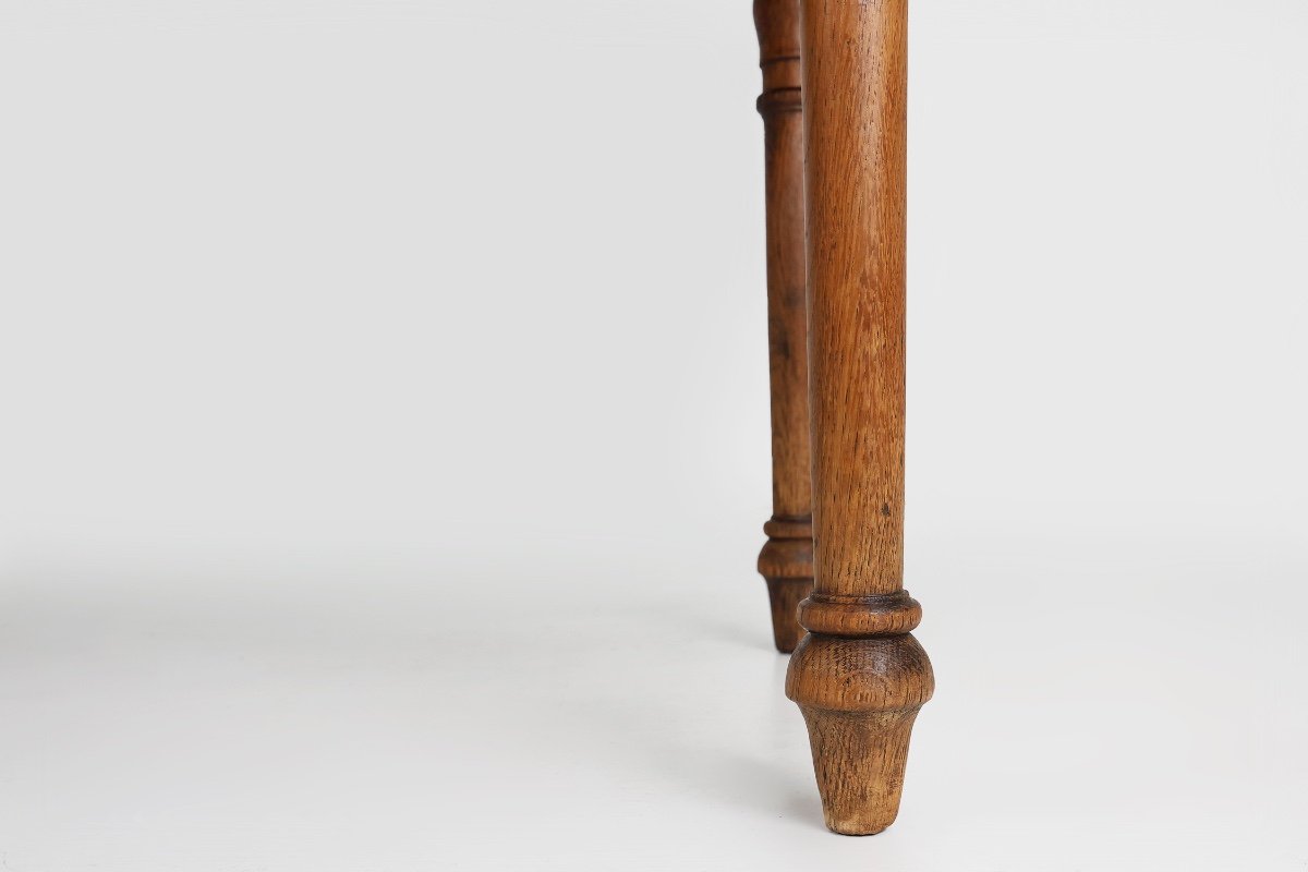 Table De Ferme Rustique En Bois, France, Années 1850-photo-7