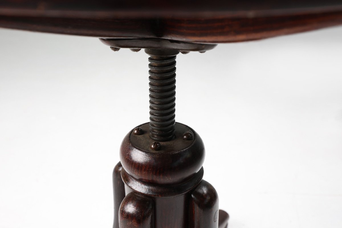 Austrian Beech And Bentwood Piano Stool By Michael Thonet For Thonet-photo-4