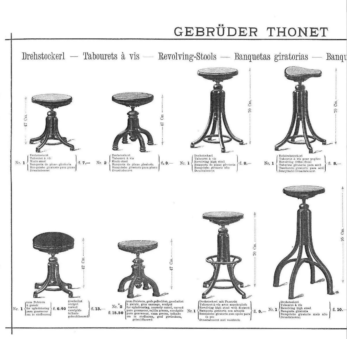 Tabouret De Piano Autrichien En Hêtre Et Bois Courbé Par Michael Thonet Pour Thonet-photo-7