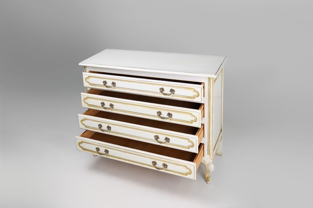 20th Century French Louis XV Chest Of Drawers-photo-4