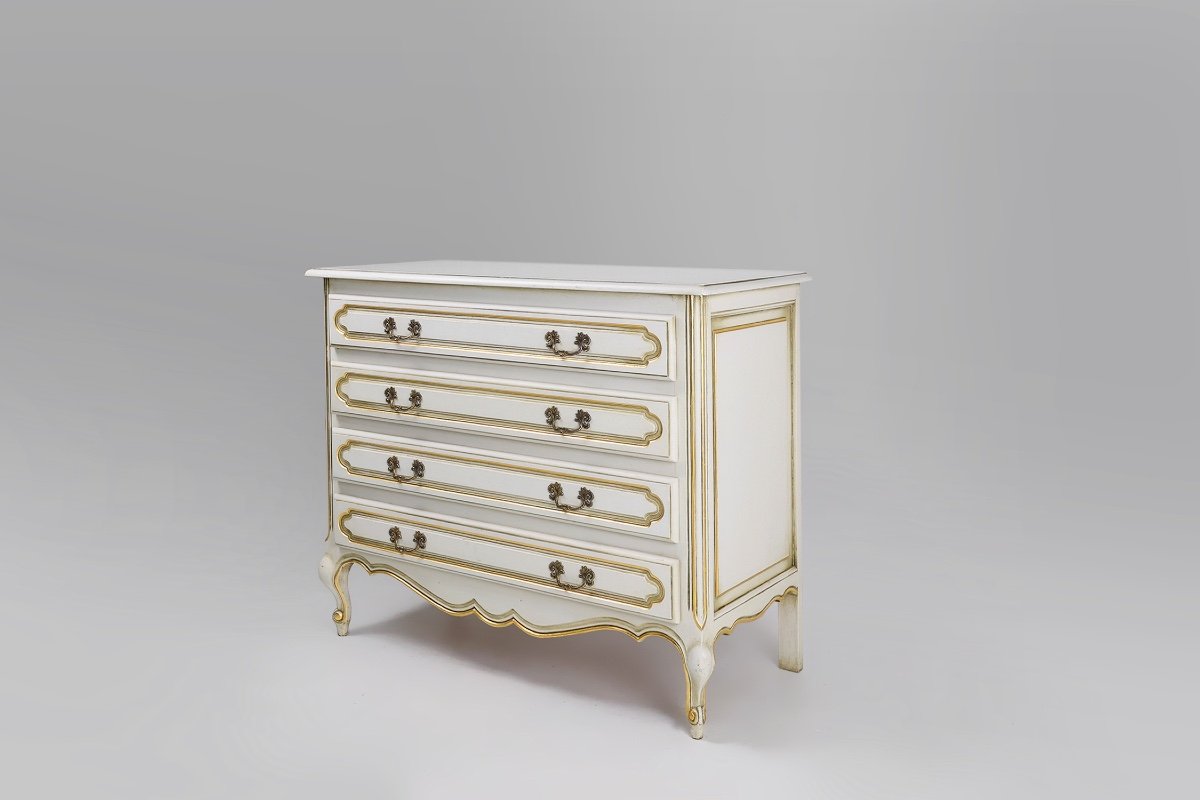 20th Century French Louis XV Chest Of Drawers-photo-3