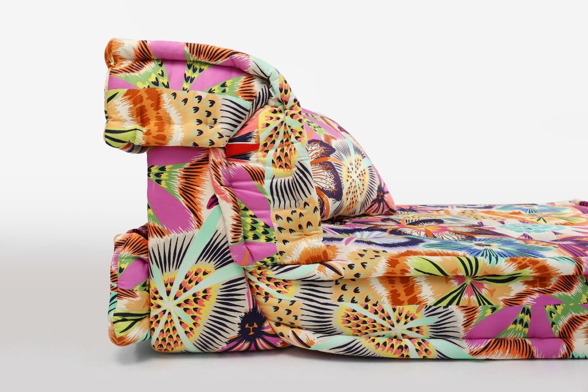 Roche Bobois Mah Jong Chaise Longue Sofa, Designed By Hans Hopfer-photo-2