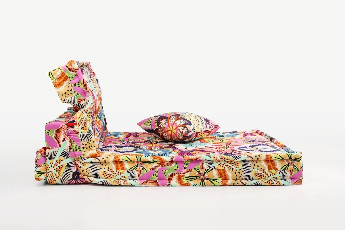 Roche Bobois Mah Jong Chaise Longue Sofa, Designed By Hans Hopfer-photo-4