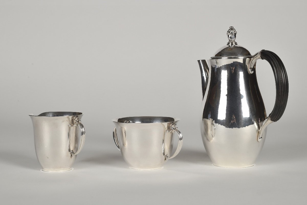 Art Deco Period Coffee Set, By George Jensen, Denmark-photo-1