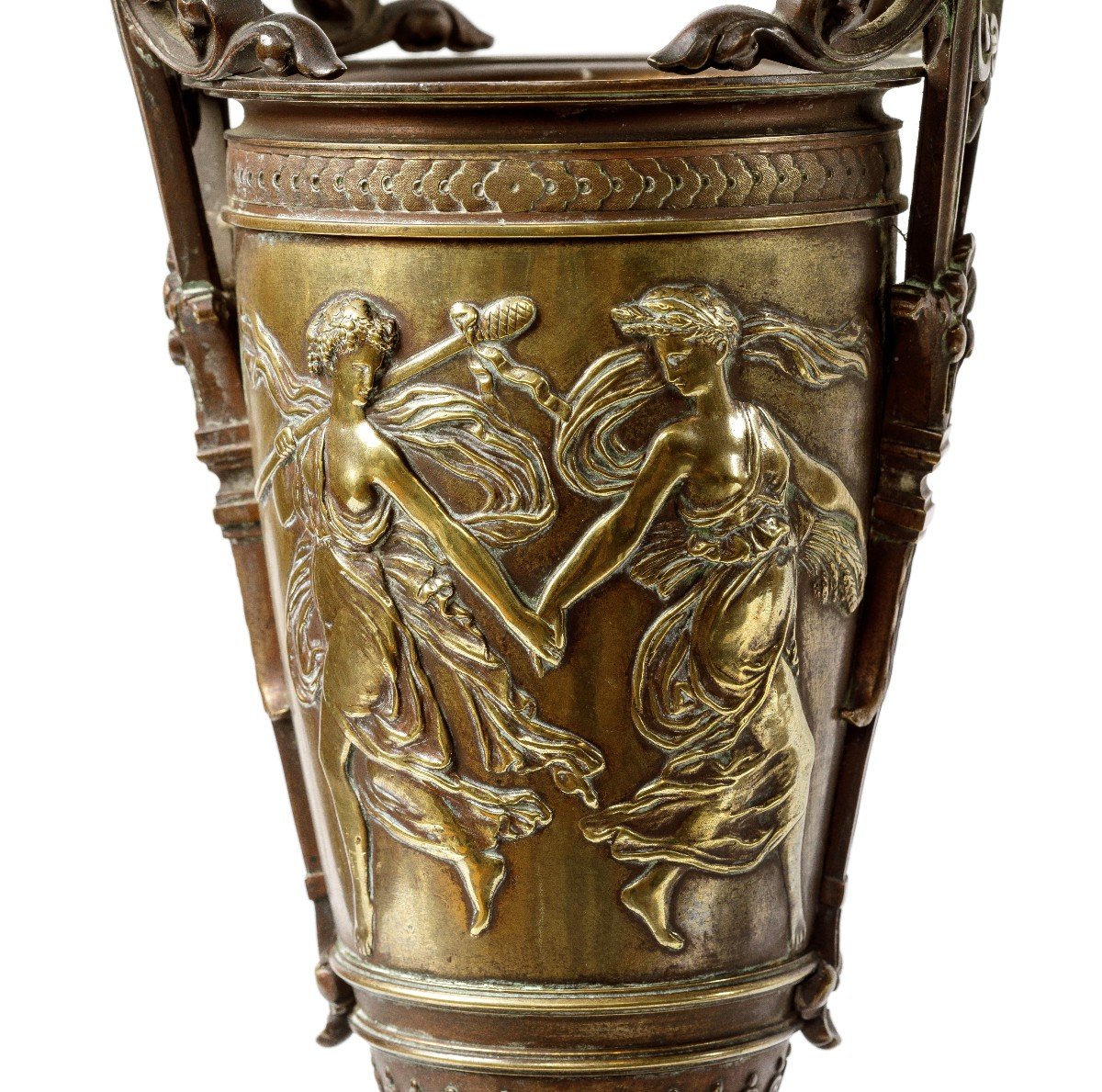 Pair Of Bronze Vases, Napoleon III Period 19th-photo-2